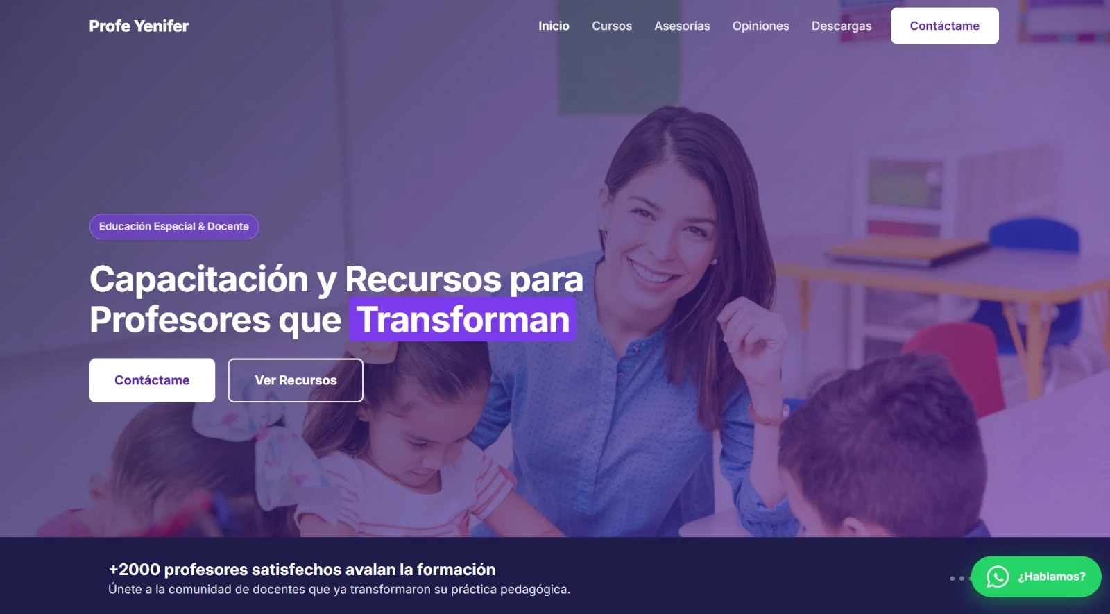 Sitio web Profe Yenifer
